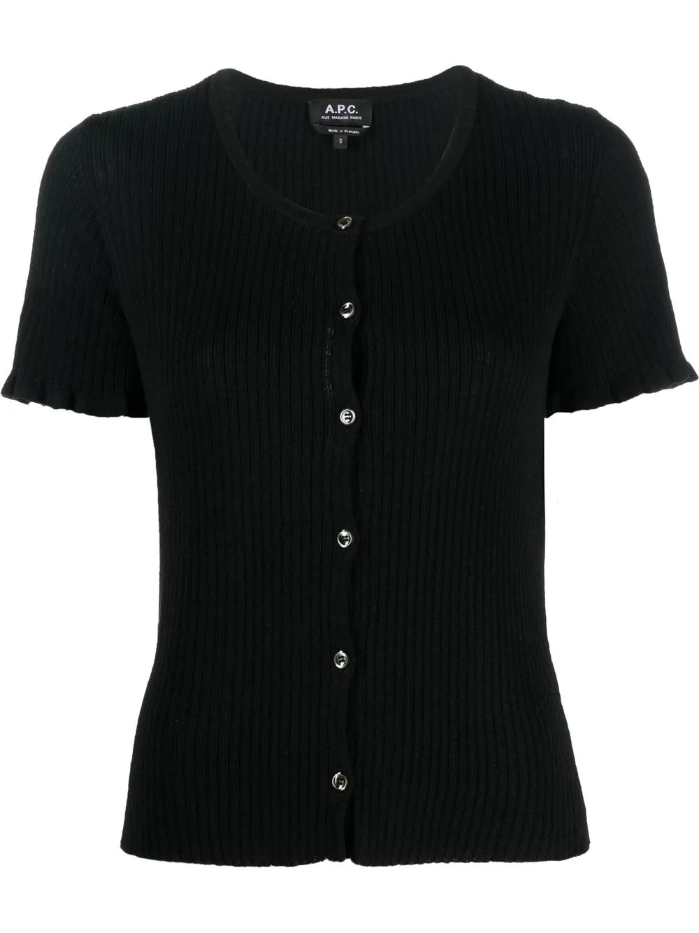 

A.P.C. short sleeves cardigan - Black