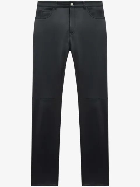 Courrèges leather straight-leg trousers