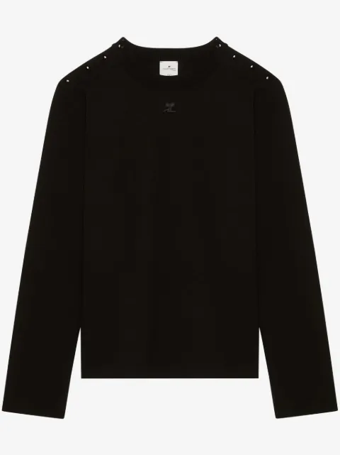 Courrèges 标贴针织毛衣