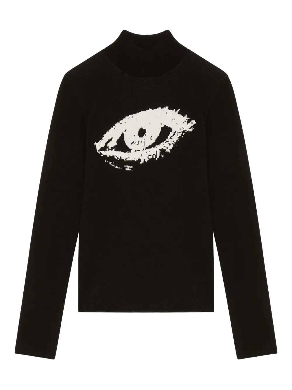 Courrèges jacquard sweater | Black | Image 1