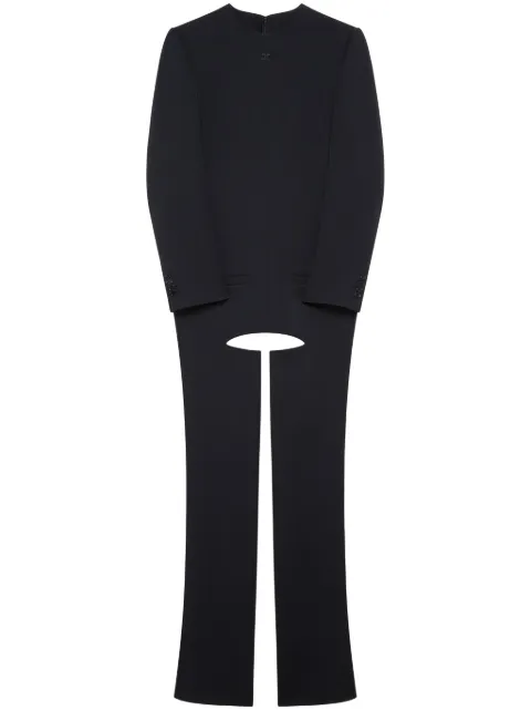 Courrèges Chaps twill jumpsuit