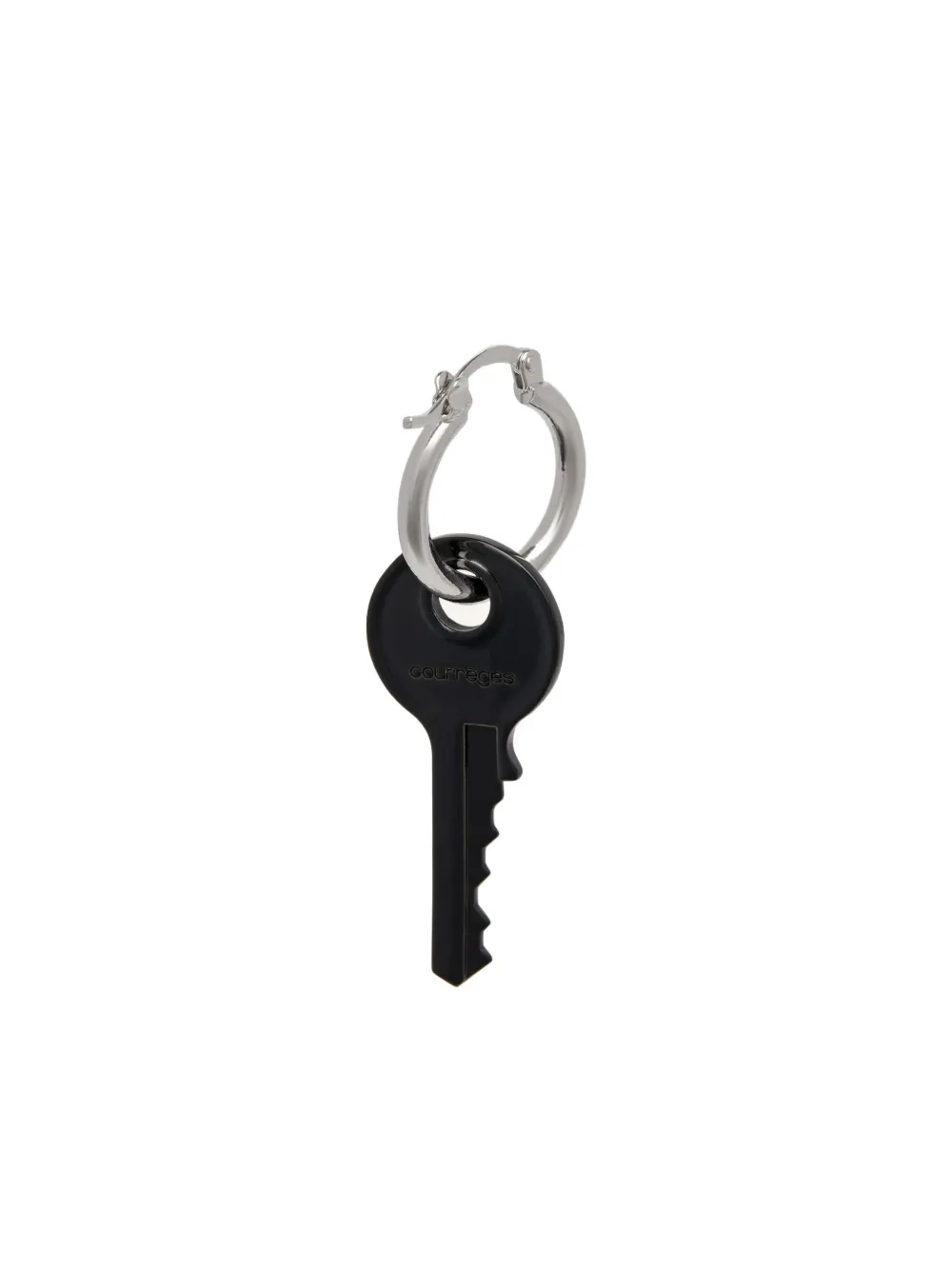 Courrèges D'Oreille Cle Boucle earring - Zwart