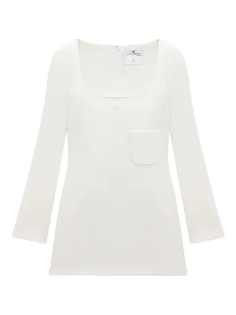 Courrèges square-neck mini dress