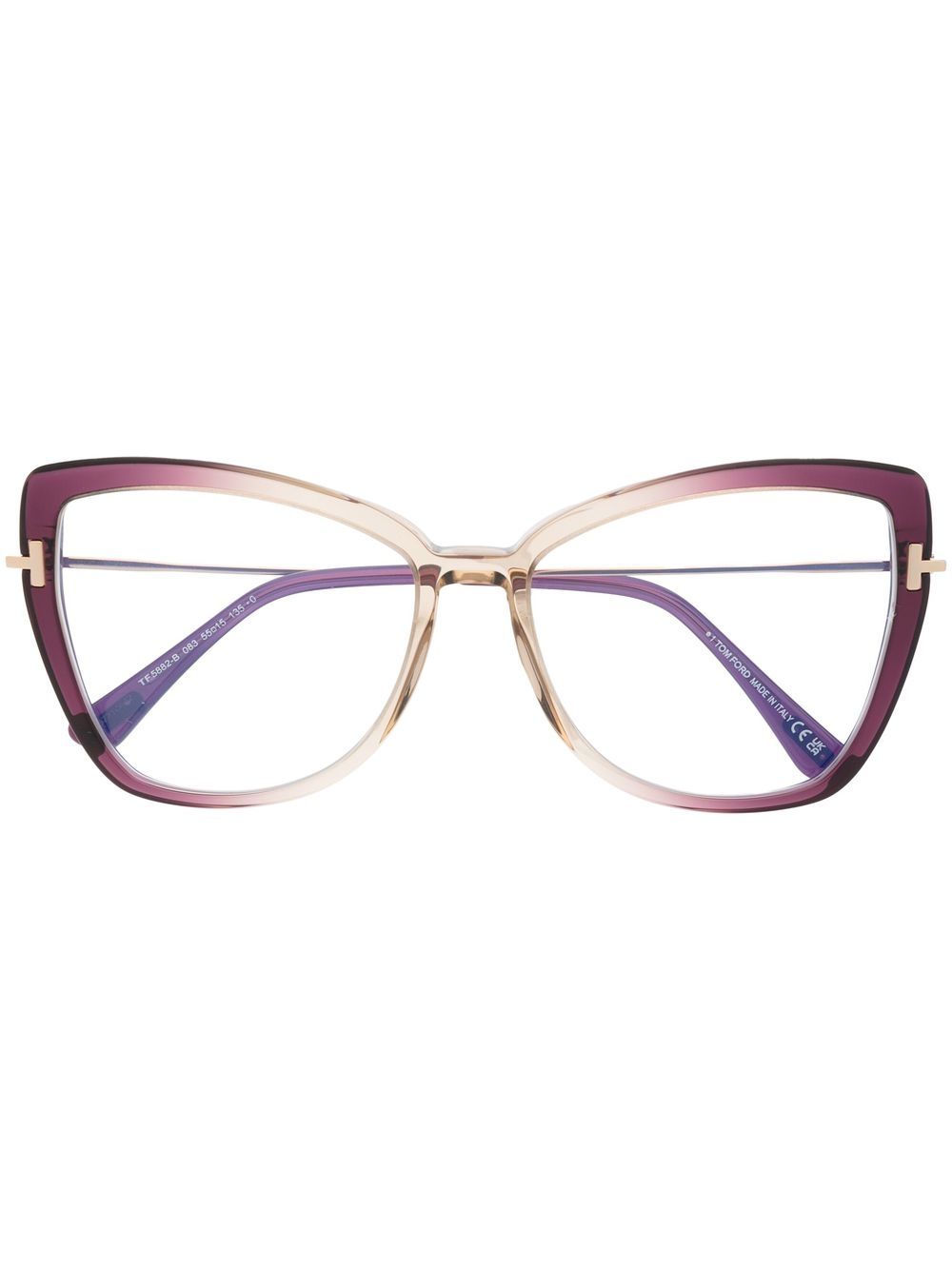 TOM FORD Eyewear gradient-effect Frame Glasses - Farfetch