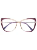 TOM FORD Eyewear gradient-effect frame glasses - Purple