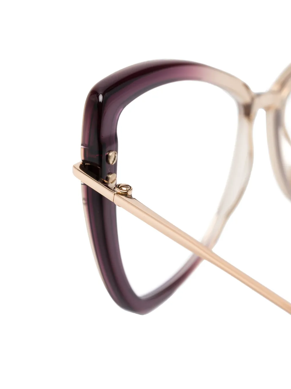Tom Ford Gradient-effect Frame Glasses In Violett