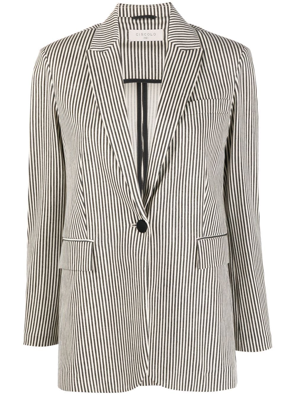 Circolo 1901 Stripe Pattern Blazer - Farfetch