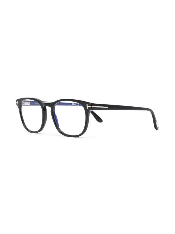 TOM FORD ブラックスクエアフレームメガネ TOM FORD Eyewear スクエア眼鏡フレーム | ブラック | FARFETCH JP