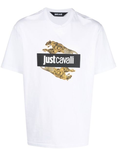 Just Cavalli logo-print cotton T-shirt