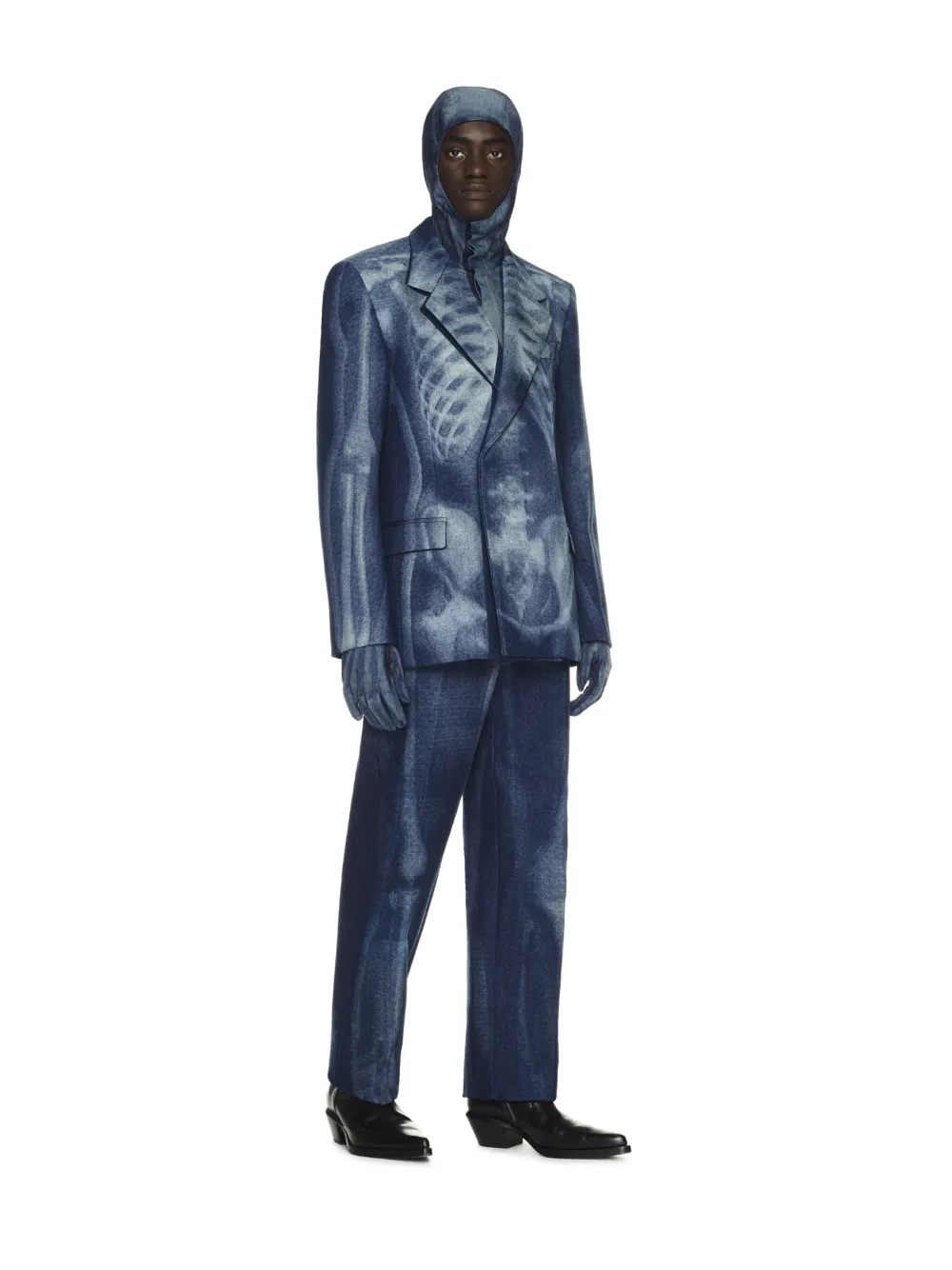 Body Scan Relax Denim Double Jacket