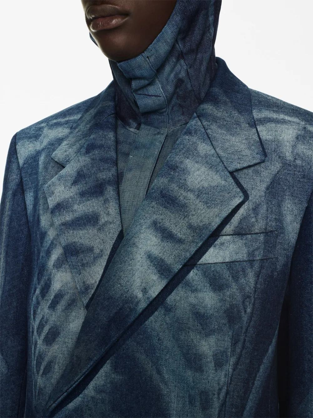 Off-White Runway Body Scan double-breasted Denim Blazer
