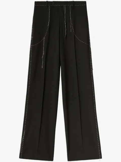 Off-White Calça de alfaiataria com pesponto contrastante