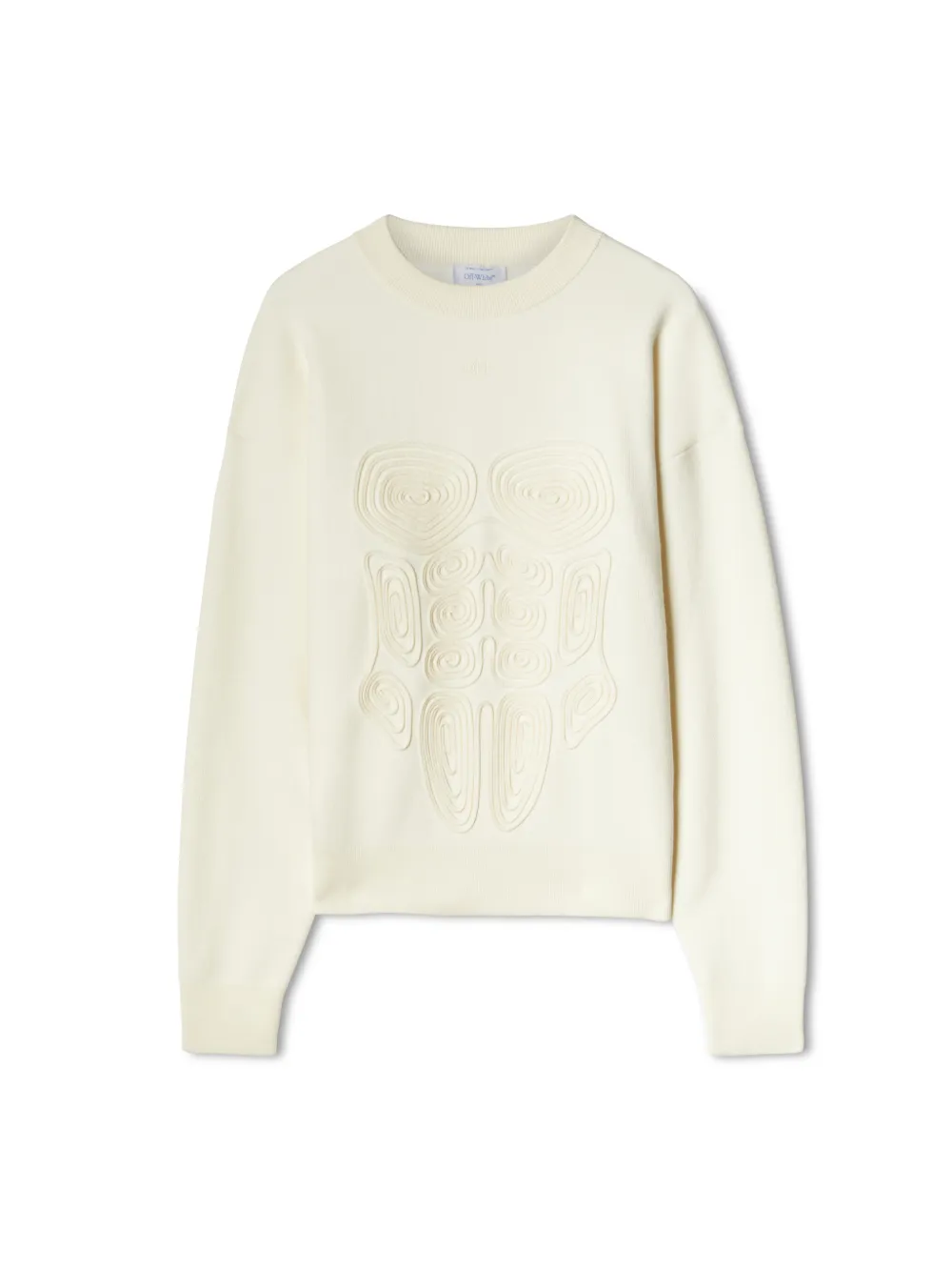 Strick-Sweatshirt mit Rundhalsausschnitt