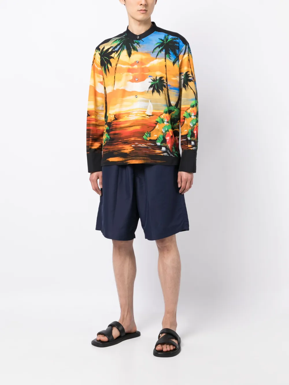 Dolce & Gabbana Kraagloos overhemd - Oranje