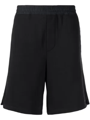 Men Black Punk Bondage Reflective Short Gothic Shorts Cotton