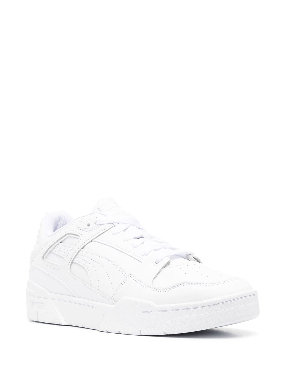 Shop Puma Lace-up Low-top Sneakers In White