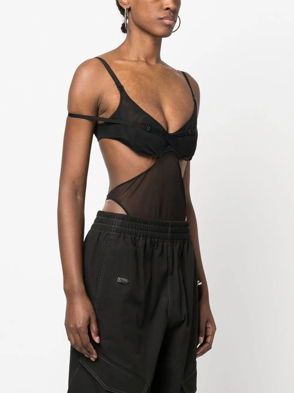 MUGLER CUT-OUT BODYSUIT
