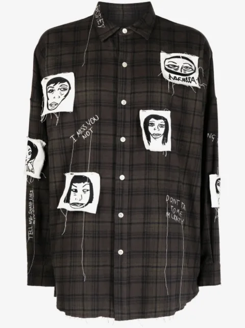 Haculla Sick Of It All plaid-pattern cotton shirt
