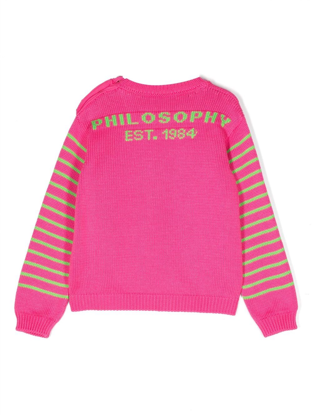 Philosophy Di Lorenzo Serafini Kids Sweater met logoprint - Roze