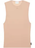 Courrèges Second Skin logo-embroidered tank top - Neutrals