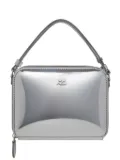 Courrèges Cloud logo-plaque shoulder bag - Silver