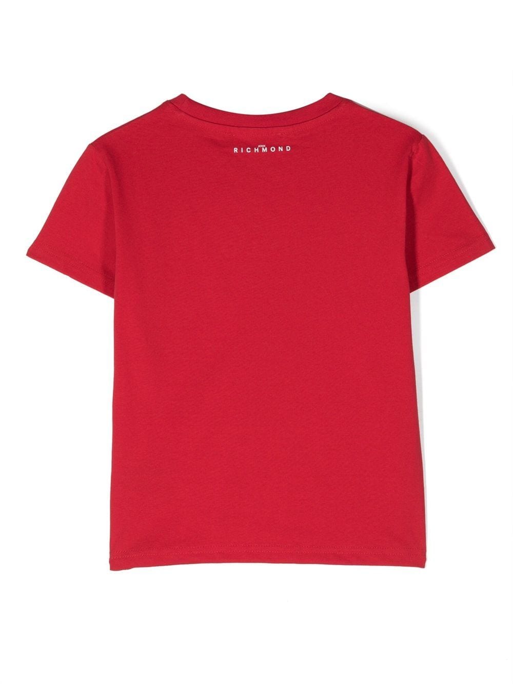 John Richmond Junior T-shirt met logoprint - Rood