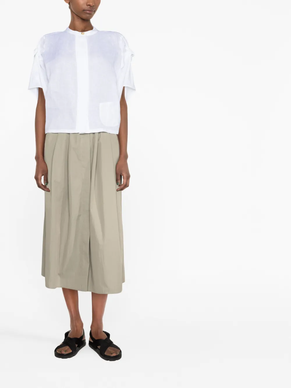 Emporio Armani Cropped shirt - Wit