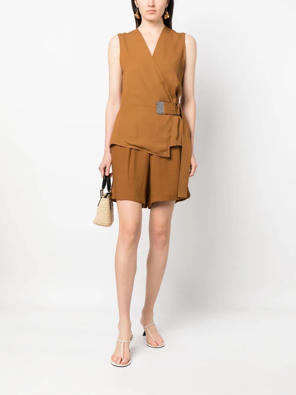 Fabiana Filippi Asymmetrische top - Bruin