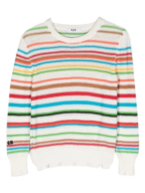 MSGM Kids multicolour cotton sweatshirt 