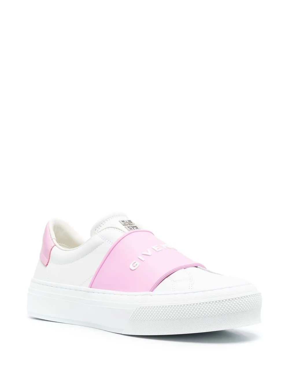 Givenchy leather logo-print sneakers White