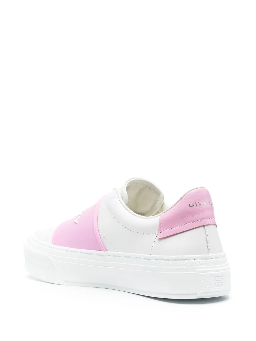 Givenchy leather logo-print sneakers White