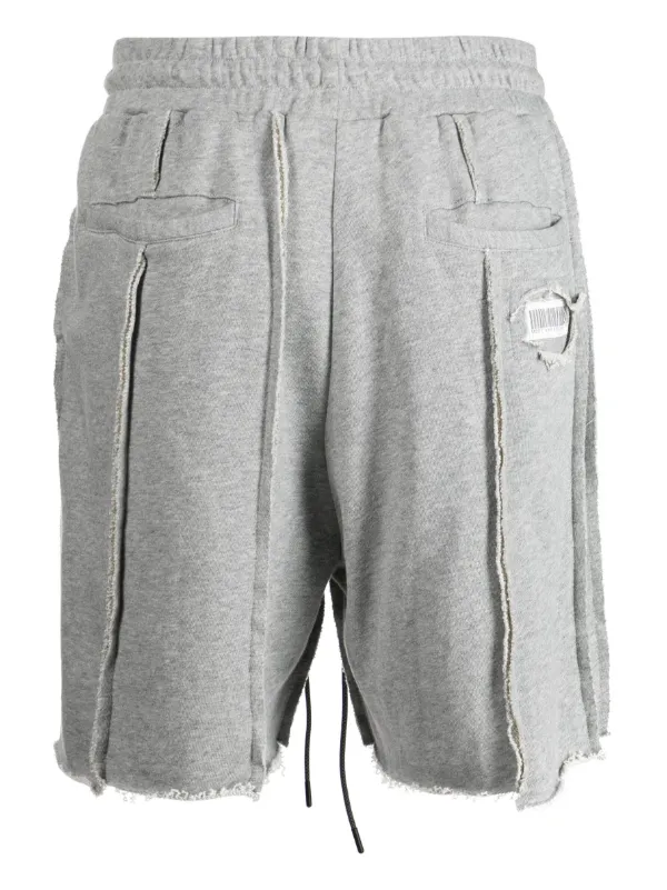 パンツ S lace up shorts gray M Vaquera lace-up Detail Denim Shorts | Grey | FARFETCH
