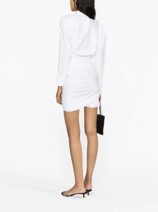 【Alexander Wang】テーラードシャツドレス Alexander Wang シャツドレス | ホワイト | FARFETCH JP
