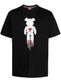 Mostly Heard Rarely Seen 8-Bit bear-print cotton T-shirt - Black