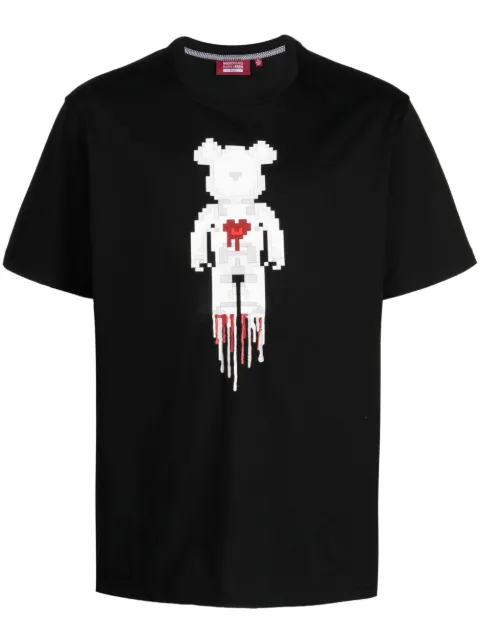 Mostly Heard Rarely Seen 8-Bit bear-print cotton T-shirt