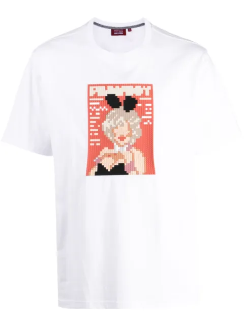 Mostly Heard Rarely Seen 8-Bit bunny-print cotton T-shirt