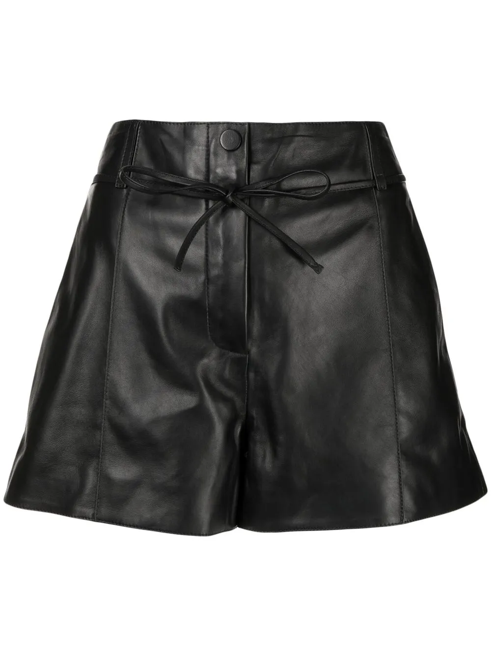 flared drawstring shorts