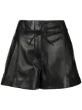 Yves Salomon flared drawstring shorts - Black
