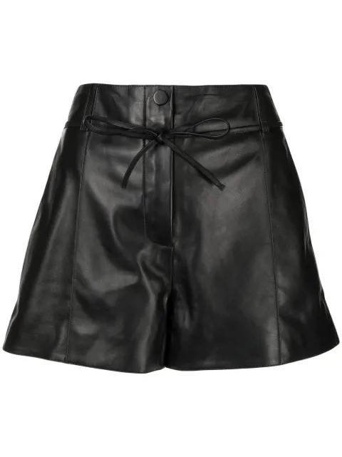 Yves Salomon shorts acampanados con cordones en la pretina