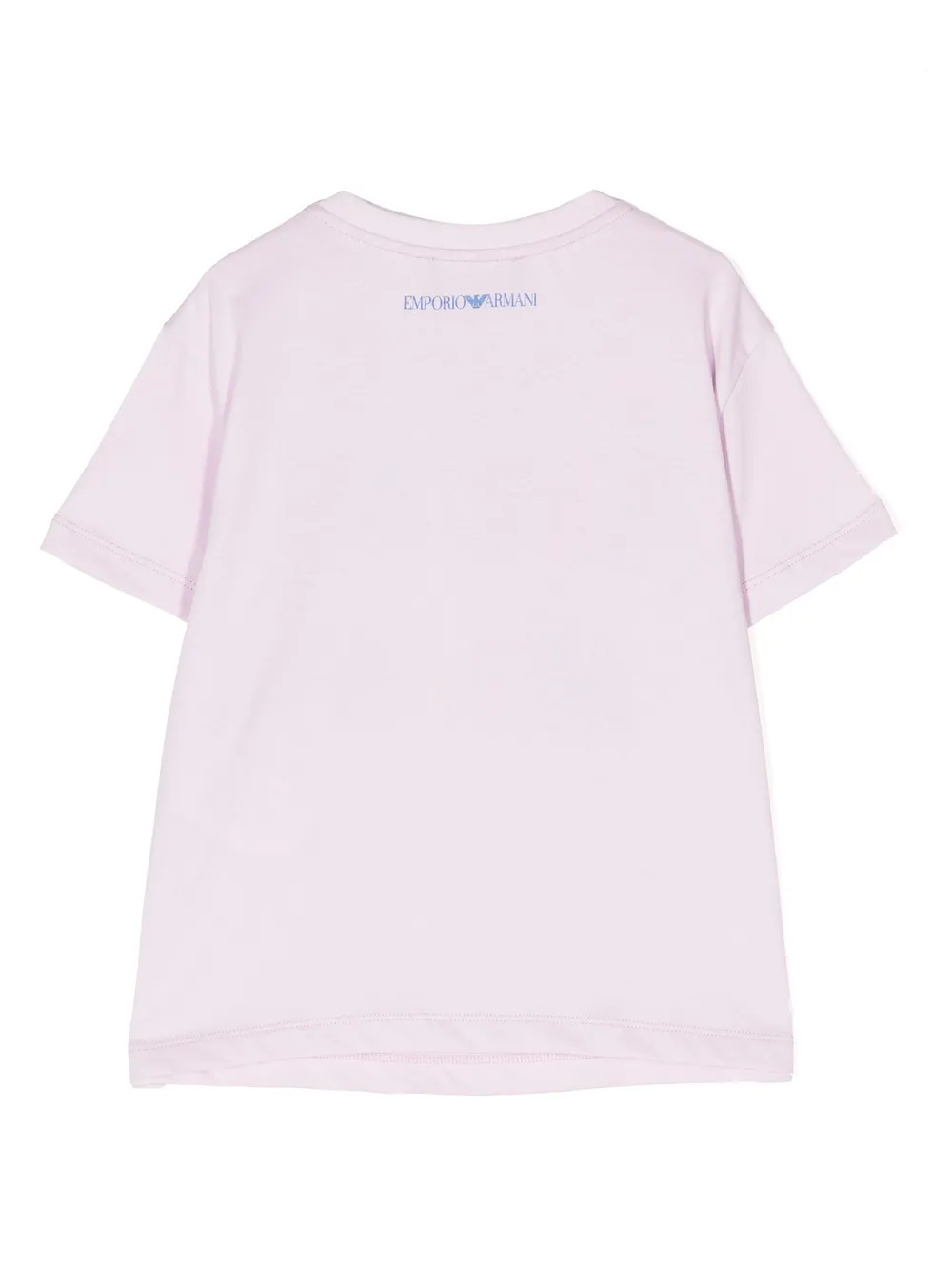 Emporio Armani Kids T-shirt met logopatch - Roze