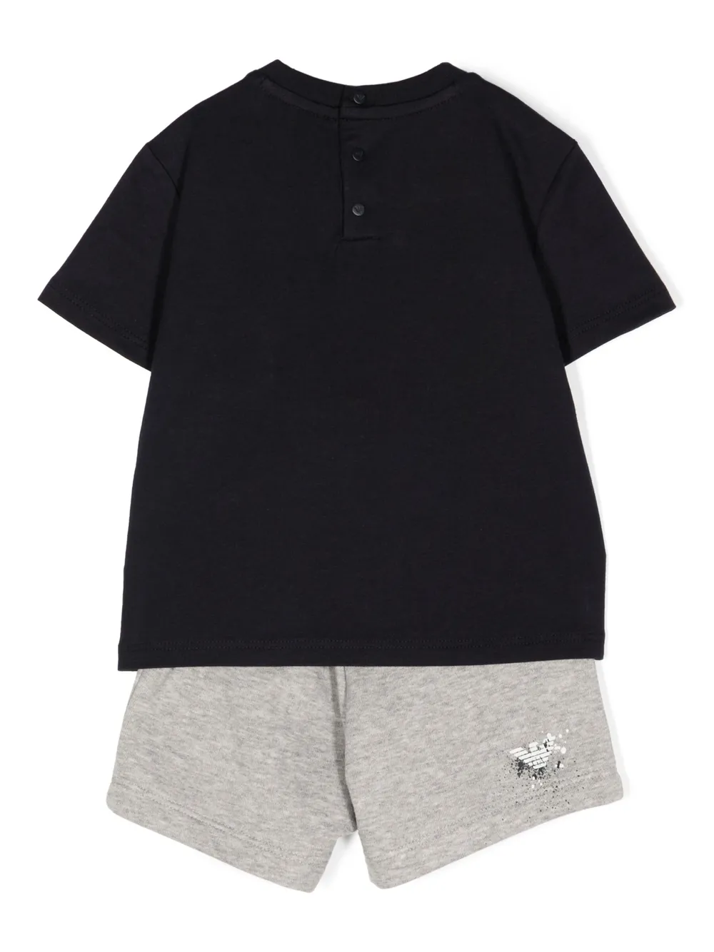 Emporio Armani Kids Trainingspak met verfspatten - Blauw