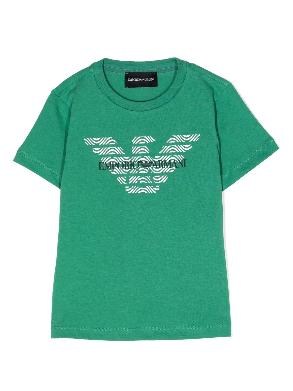 Emporio Armani Kids T-shirt met logoprint - Blauw