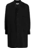Yohji Yamamoto patch-pocket long-sleeve shirt - Black
