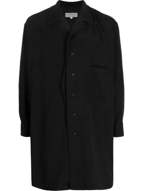Yohji Yamamoto patch-pocket long-sleeve shirt