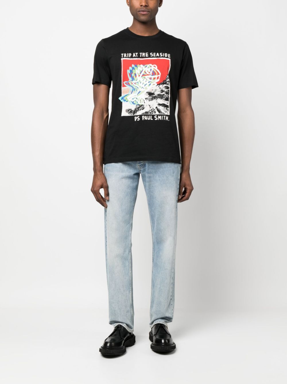 PS Paul Smith T-shirt met print - Zwart