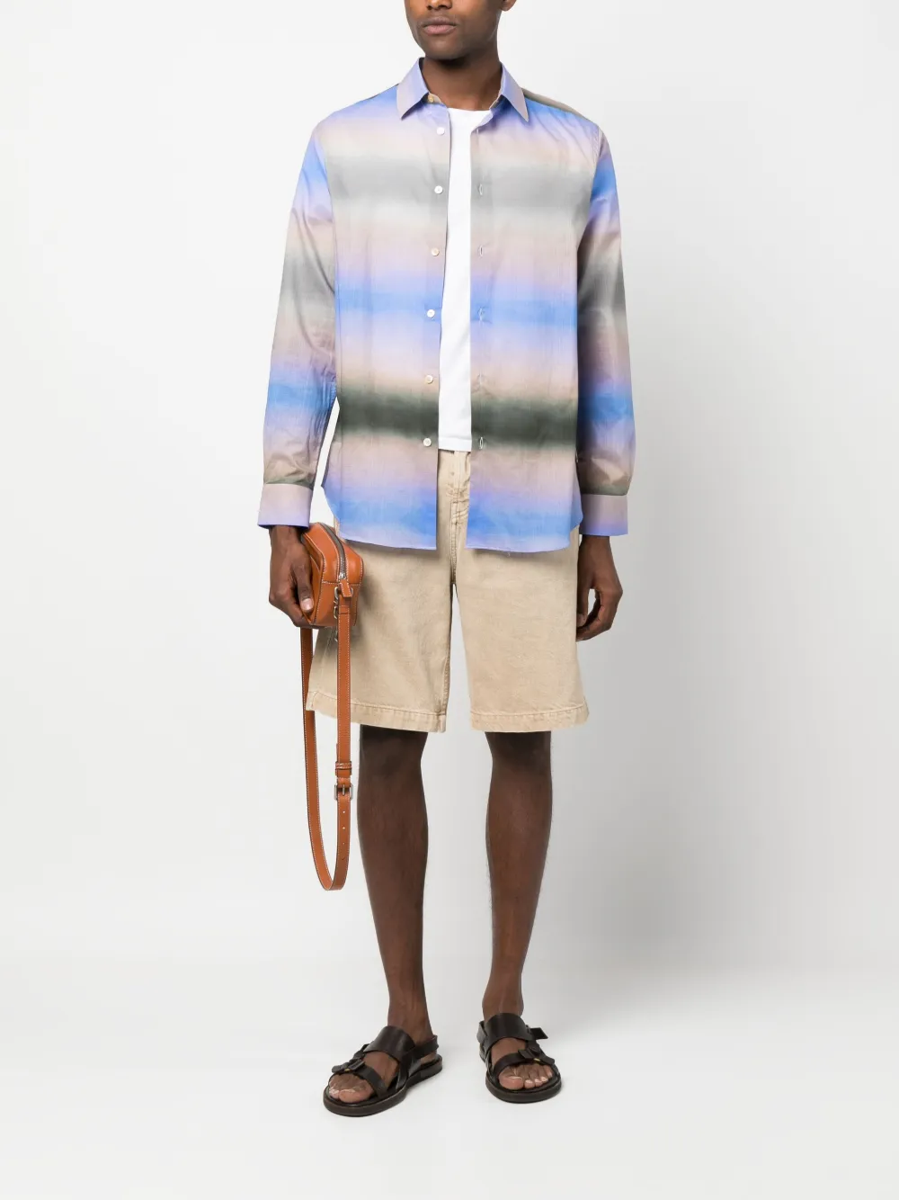 Paul Smith Gestreept overhemd - Blauw