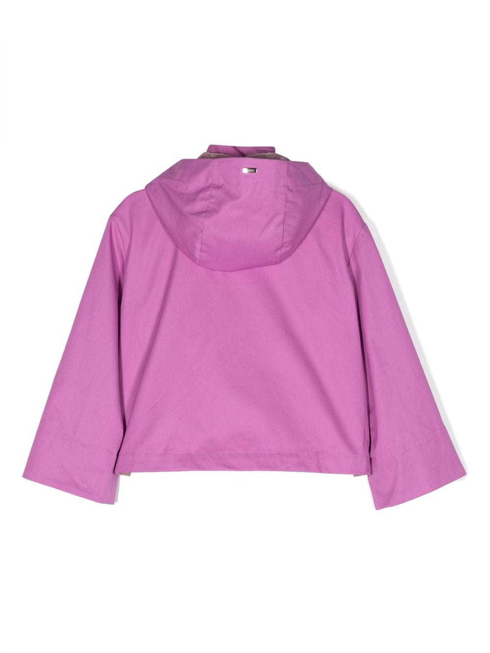 Herno Kids Regenjack met logo-voering - Roze