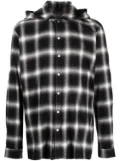 Mostly Heard Rarely Seen gradient-effect scarf-detail shirt - Black