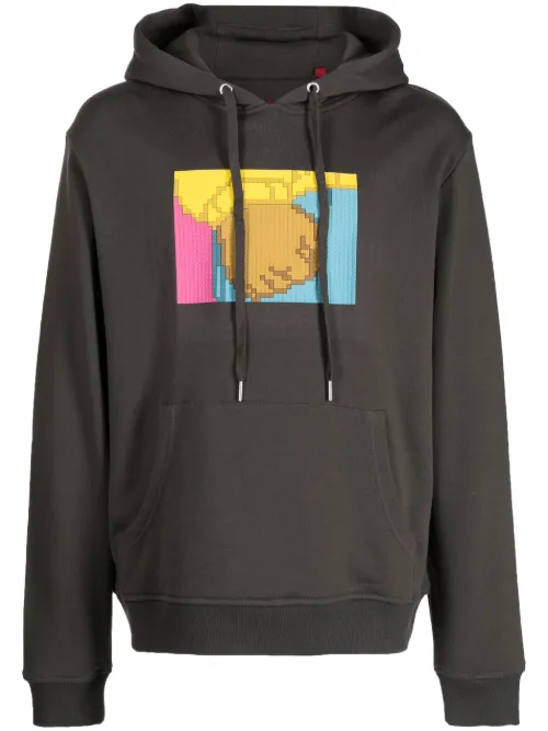 Hoodie en coton à imprimé graphique - Mostly Heard Rarely Seen 8-Bit - Modalova