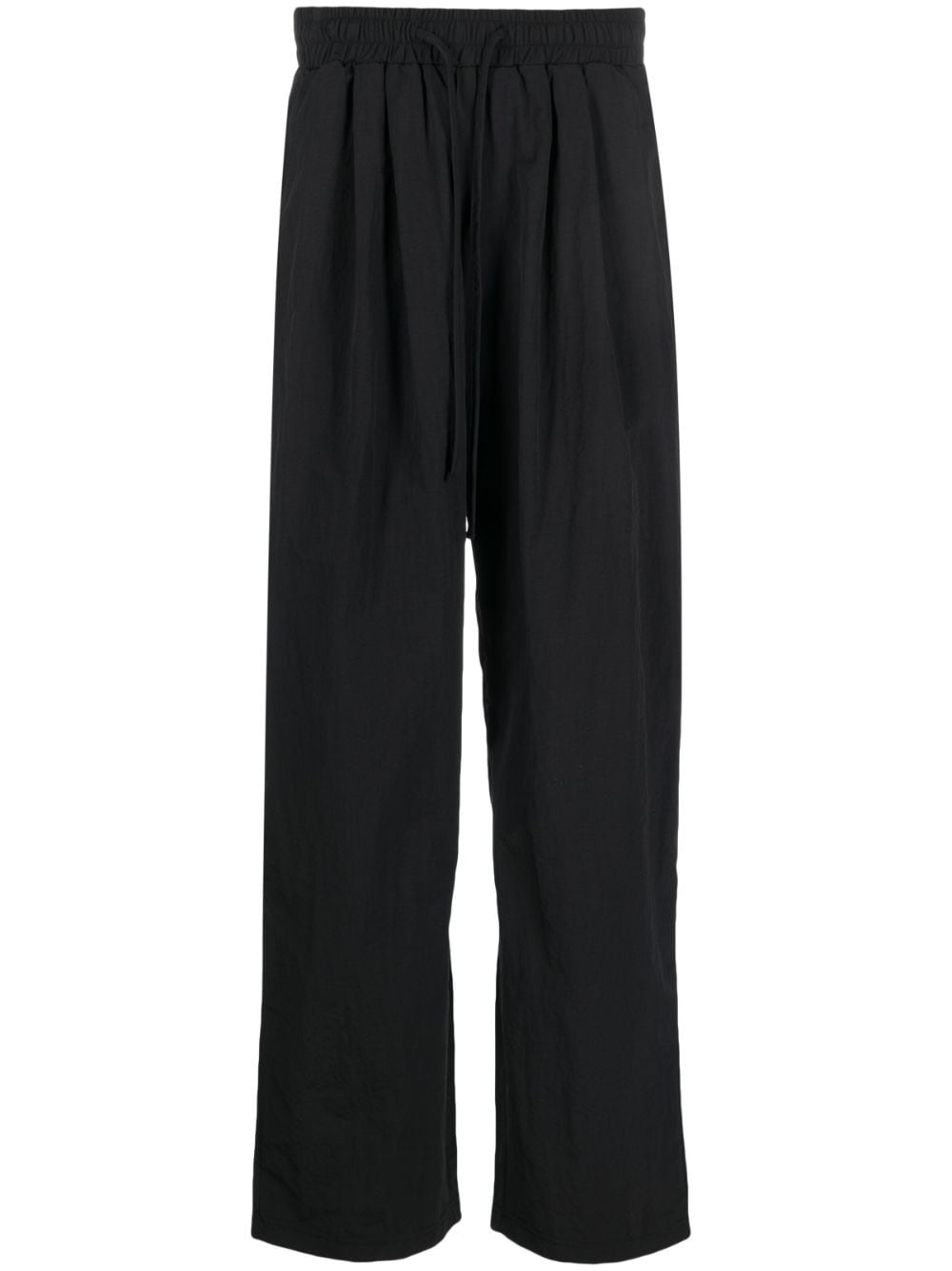 The Frankie Shop Kabo Elasticated Nylon-blend Trousers In Black